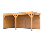 Douglas overkapping 302x656cm + wanden blank Verando, Origin